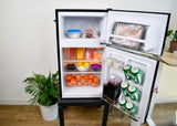 Frigidaire, 3.1 Cu. Ft. 2 Door Retro Compact Refrigerator , Built-In Side Bottle Opener, Black