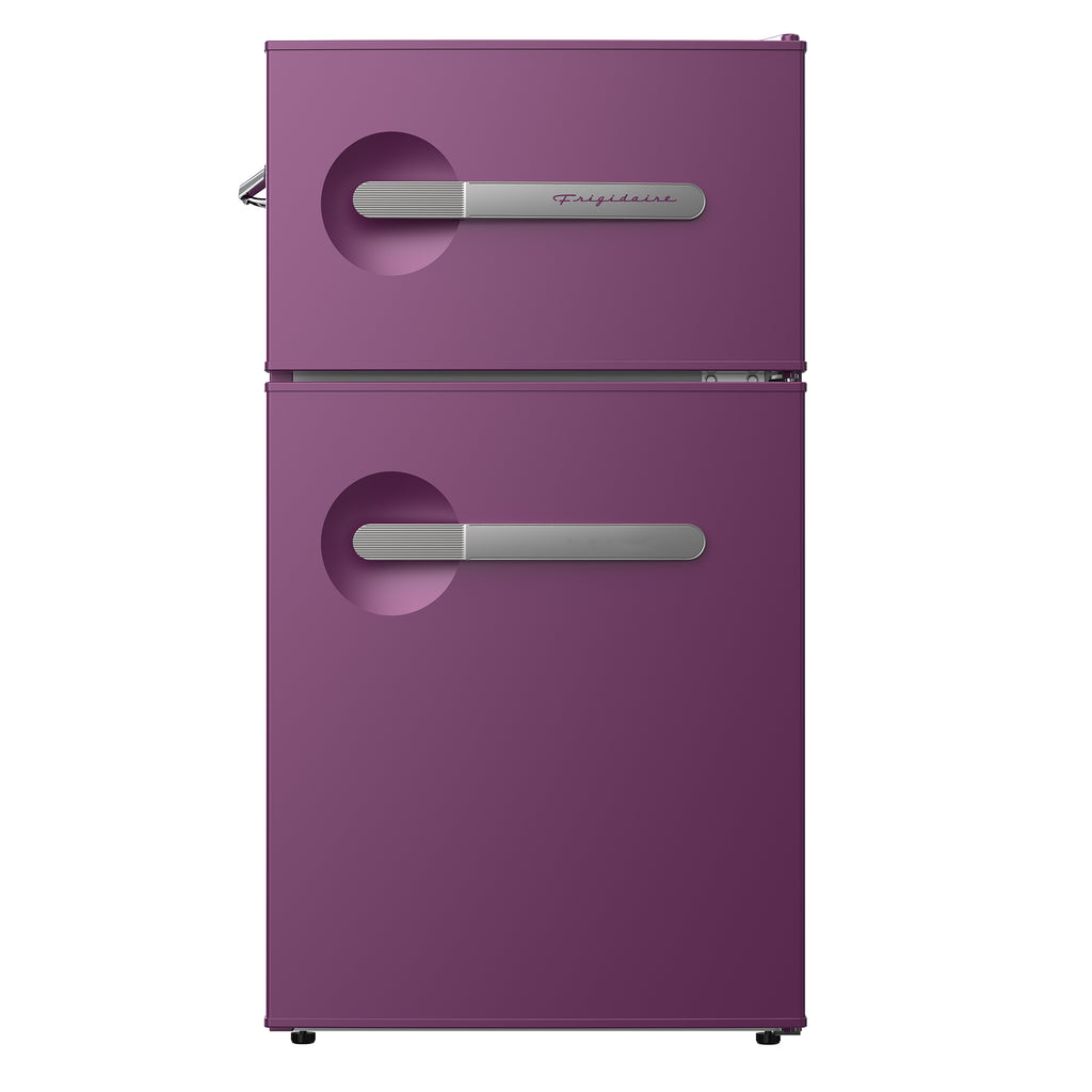Frigidaire, 3.1 Cu. Ft. 2 Door Retro Compact Refrigerator , Built-In Side Bottle Opener, Plum