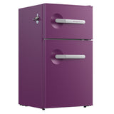 Frigidaire, 3.1 Cu. Ft. 2 Door Retro Compact Refrigerator , Built-In Side Bottle Opener, Plum
