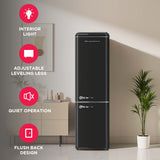 Frigidaire, 9.2 Cu. Ft. Retro Refrigerator, Bottom Mount, Black