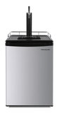 Frigidaire, 5.4 Cu. Ft. Kegerator Bee Bar, Stainless Steel, Black