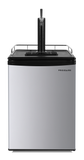 Frigidaire, 5.4 Cu. Ft. Kegerator Bee Bar, Stainless Steel, Black