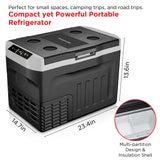 Frigidaire 20L Portable Convertible Electric Refrigerator/Freezer, Black