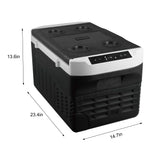 Frigidaire, 20L Portable Convertible Electric Refrigerator/Freezer, Black