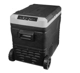 Frigidaire, 49 Qt. Portable Convertible Electric Refrigerator/Freezer Trolley-With App, Dual Zone, Black