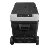 Frigidaire, 49 Qt. Portable Convertible Electric Refrigerator/Freezer Trolley-With App, Dual Zone, Black