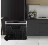 Frigidaire, 49 Qt. Portable Convertible Electric Refrigerator/Freezer Trolley-With App, Dual Zone, Black