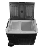 Frigidaire, 49 Qt. Portable Convertible Electric Refrigerator/Freezer Trolley-With App, Dual Zone, Black