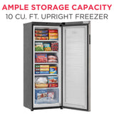 Frigidaire 10.0 Cu. Ft. Upright Freezer, Platinum