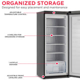 Frigidaire 10.0 Cu. Ft. Upright Freezer, Platinum