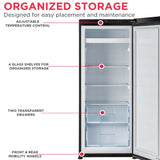 Frigidaire 10.0 Cu. Ft. Upright Convertible Refrigerator/Freezer, Platinum