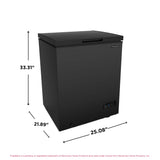 Frigidaire 5.0 Cu. Ft. Chest Freezer, Black