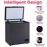 Frigidaire 5.0 Cu. Ft. Chest Freezer, Black Granite Design