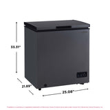 Frigidaire 5.0 Cu. Ft. Chest Freezer, Black Granite Design