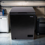 Frigidaire, 5.0 Cu. Ft. Chest Freezer, Black Granite Design