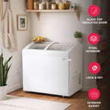 Frigidaire 6.7 Cu. Ft. Convertible Glass Top Display Fridge/Freezer