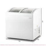 Frigidaire 6.7 Cu. Ft. Convertible Glass Top Display Fridge/Freezer