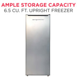 Frigidaire 6.5 Cu. Ft. Upright Freezer, Platinum