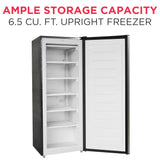 Frigidaire 6.5 Cu. Ft. Upright Freezer, Platinum