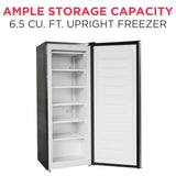 Frigidaire 6.5 Cu. Ft. Upright Freezer, Platinum