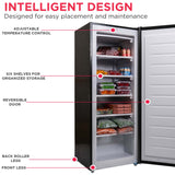 Frigidaire 6.5 Cu. Ft. Upright Freezer, Platinum