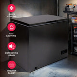 Frigidaire 7.0 Cu. Ft. Chest Freezer, Black Granite Design