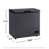 Frigidaire 7.0 Cu. Ft. Chest Freezer, Black Granite Design