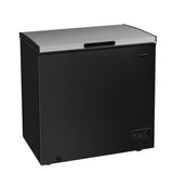 Frigidaire 7.0  CU FT Chest Freezer, Stainless Steel Lid, Black