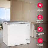 Frigidaire 7.0  CU FT Chest Freezer, Stainless Steel Lid, white