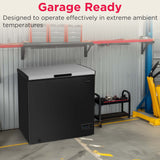 Frigidaire 7.0  CU FT Chest Freezer, Stainless Steel Lid, Black