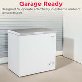 Frigidaire 7.0  CU FT Chest Freezer, Stainless Steel Lid, white