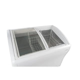 Frigidaire 9 Cu. Ft./260 Liter Curved Glass Top Display Freezer, White