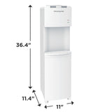 Frigidaire Hot/Cold Water Cooler, Top Load, Black