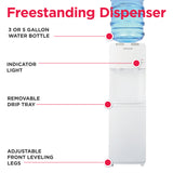 Frigidaire Hot/Cold Water Cooler, Top Load, Black