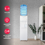 Frigidaire Hot/Cold Water Cooler, Top Load, Black