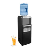 Frigidaire Hot/Cold Water Cooler, Top Load, Built-In Ice Maker, Black