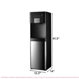 Frigidaire Touch Control Hot/Cold Water Cooler, Bottom Load, UV Feature, Stainless Steel