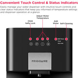 Frigidaire Touch Control Hot/Cold Water Cooler, Bottom Load, UV Feature, Stainless Steel
