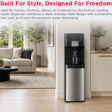 Frigidaire Touch Control Hot/Cold Water Cooler, Bottom Load, UV Feature, Stainless Steel