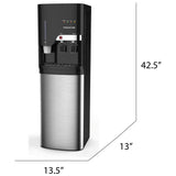 Frigidaire Hot/Cold Water Cooler, Bottom Loading, With Cup Storage, Stainless Steel