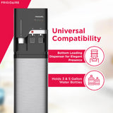 Frigidaire Hot/Cold Water Cooler, Bottom Loading, With Cup Storage, Stainless Steel