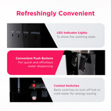 Frigidaire Hot/Cold Water Cooler, Bottom Loading, With Cup Storage, Stainless Steel