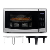 Frigidaire, 3 In 1, 1.1 Cu. Ft.Countertop Microwave Oven/Air Fryer/Convection, Stainless Steel