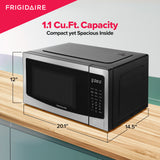 Frigidaire 1.1 Cu. Ft. Countertop Microwave Oven, Stainless Steel