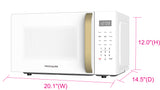 Frigidaire, 1.1 CU. FT. Microwave, White and Gold