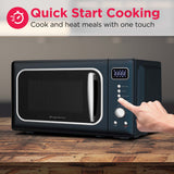 Frigidaire 0.7 Cu. Ft. Retro Countertop Microwave Oven, Azure