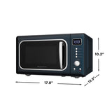 Frigidaire 0.7 Cu. Ft. Retro Countertop Microwave Oven, Azure