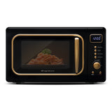 Frigidaire, 0.7 Cu. Ft. Retro Countertop Microwave Oven, Black Gold
