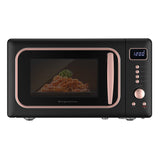 Frigidaire, 0.7 Cu. Ft. Retro Countertop Microwave Oven, Black Rosegold
