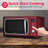 Frigidaire 0.7 Cu. Ft. Retro Countertop Microwave Oven, Merlot